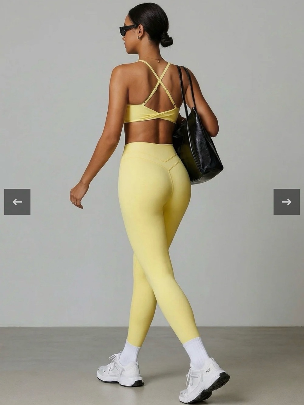 Vector Sportswear High-Rise Sculpting Leggings & Bra Set sz Small